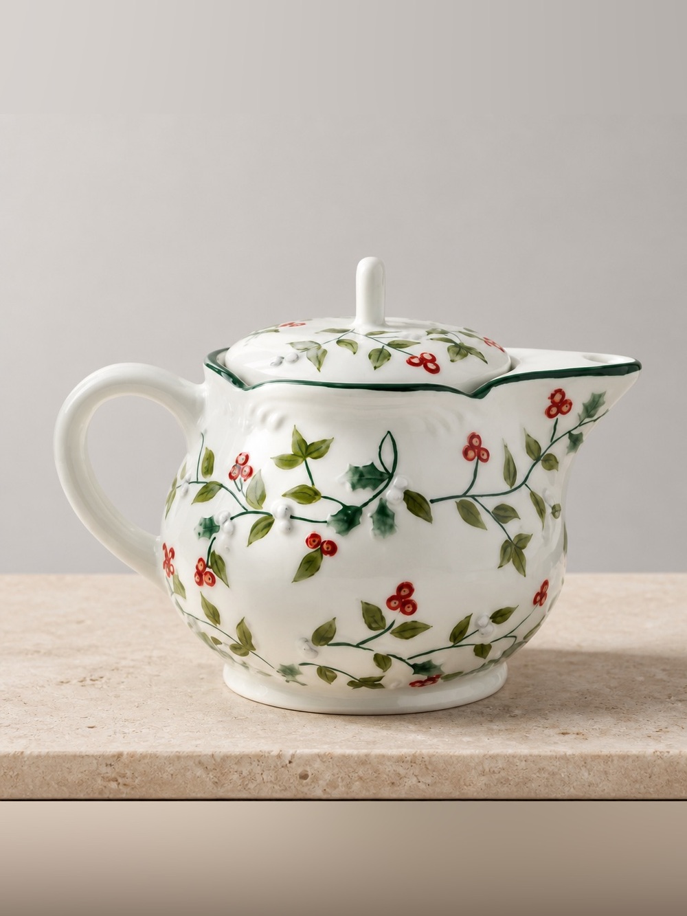 Pfaltzgraff Winterberry Personal Tea Pot w/ Infuser - New Condition